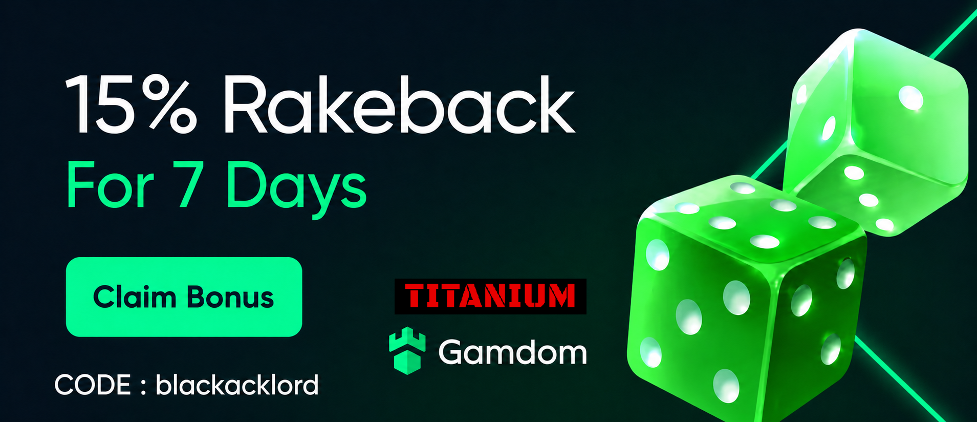 GAMDOM 15% RAKEBACK